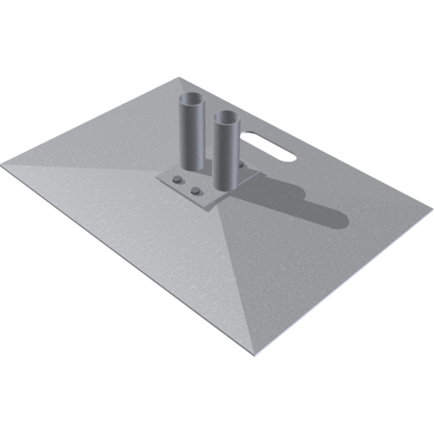 Mobile fence plate